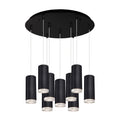 Cameo 3-in 9 Head Multi Pendant — Black