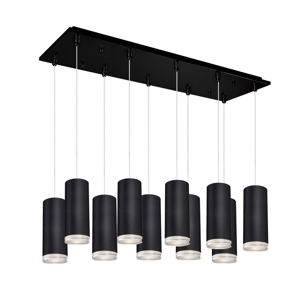 Cameo 3-in 10 Head Multi Pendant — Black
