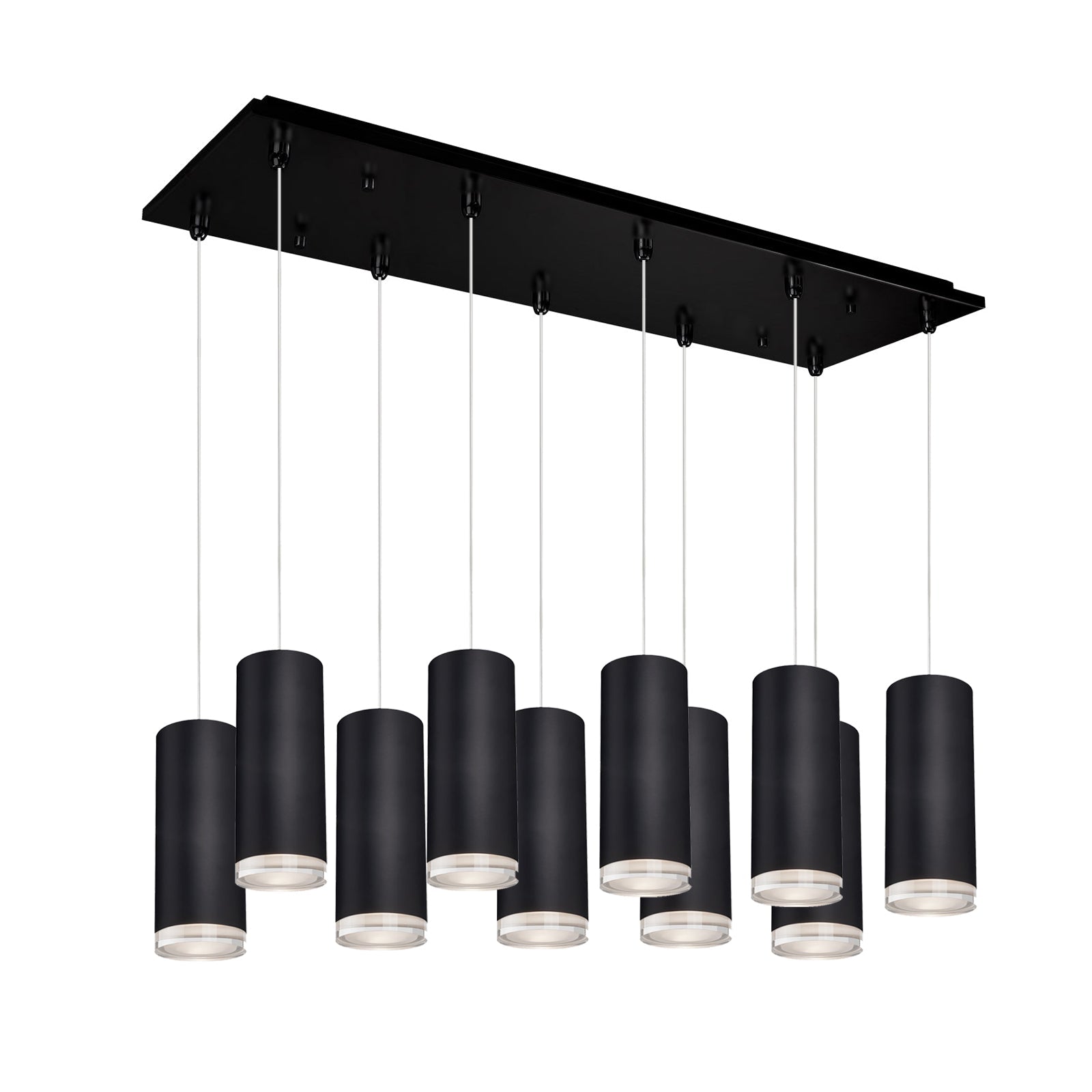 Cameo 3-in 10 Head Multi Pendant — Black