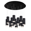 Cameo 3-in 13 Head Multi Pendant — Black
