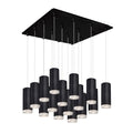 Cameo 3-in 16 Head Multi Pendant — Black