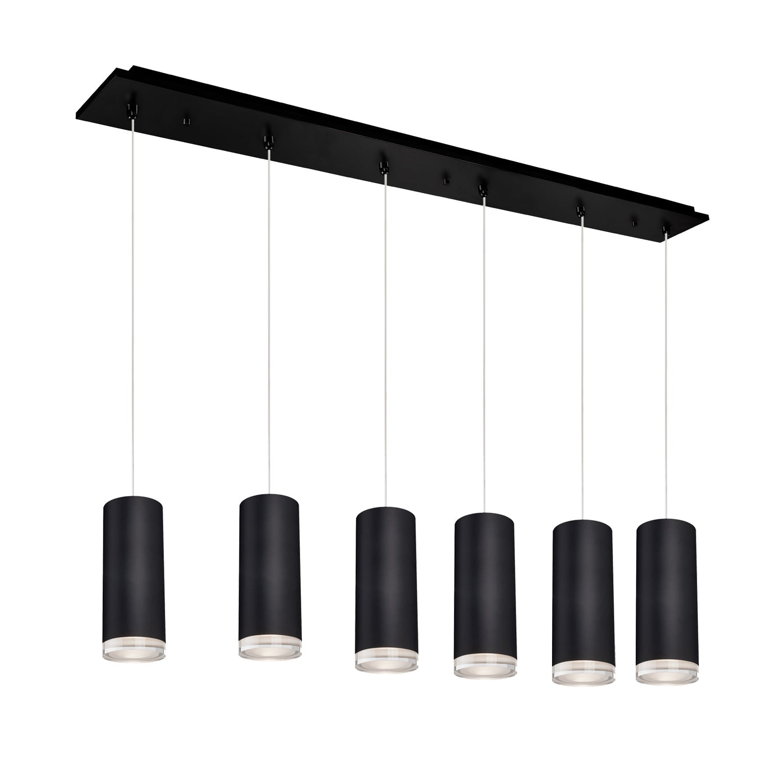Cameo 4-in 6 Head Multi Pendant — Black