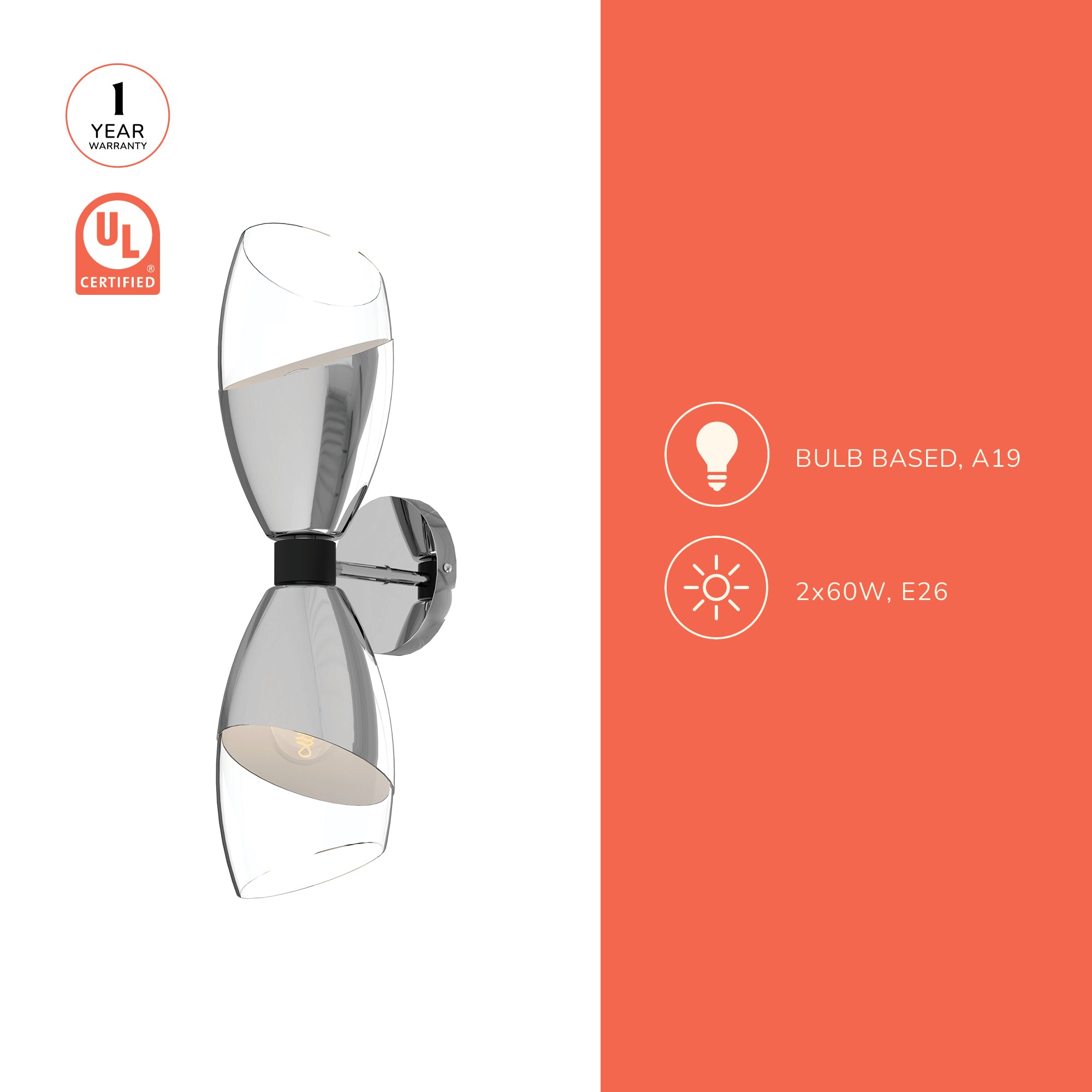 Capri 5-in Wall/Vanity Light