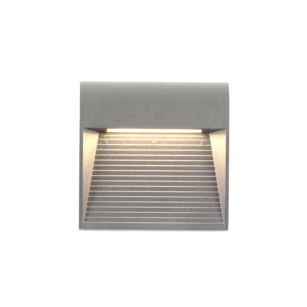 Casa 5-in Exterior Wall Sconce — Grey