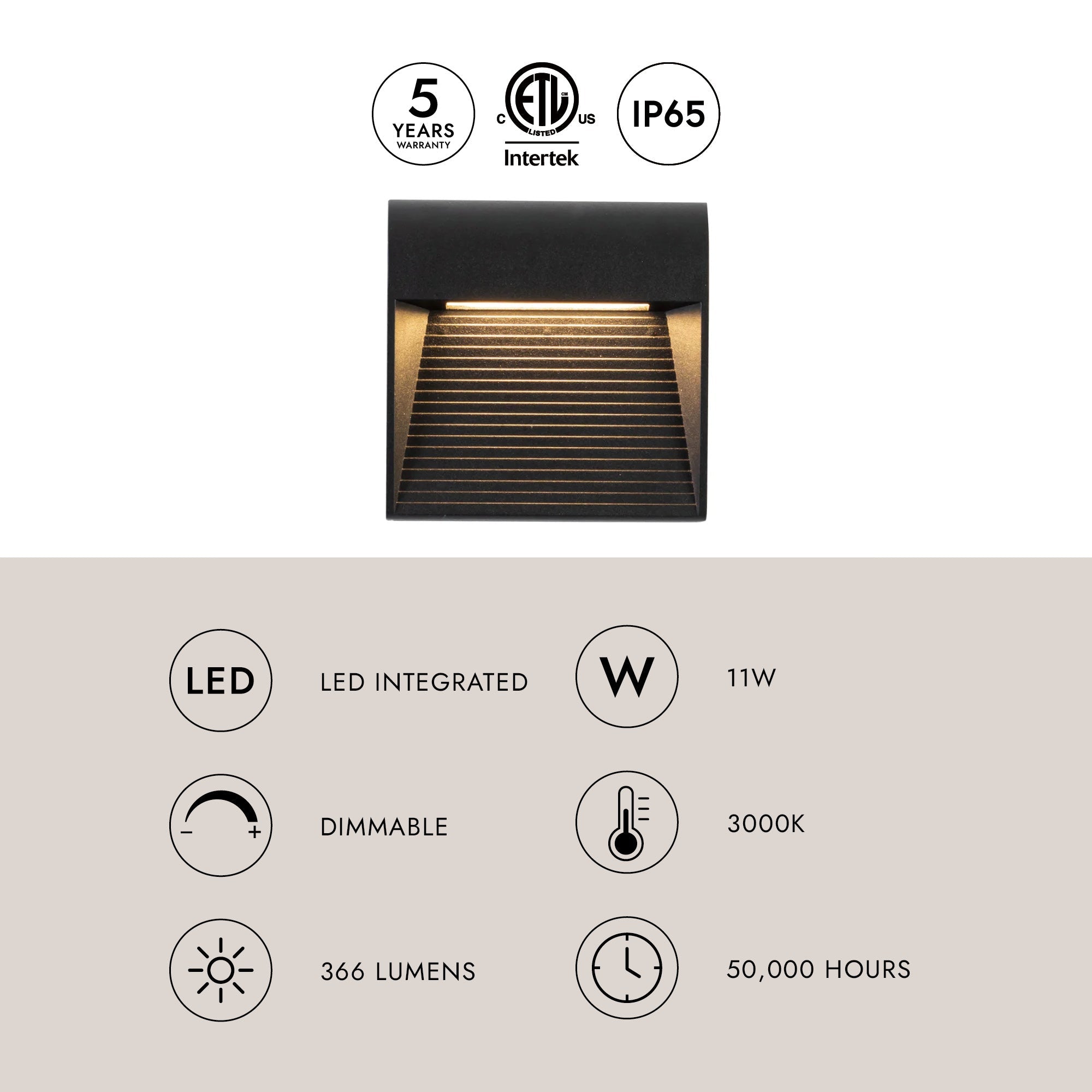 Casa 5-in Exterior Wall Sconce