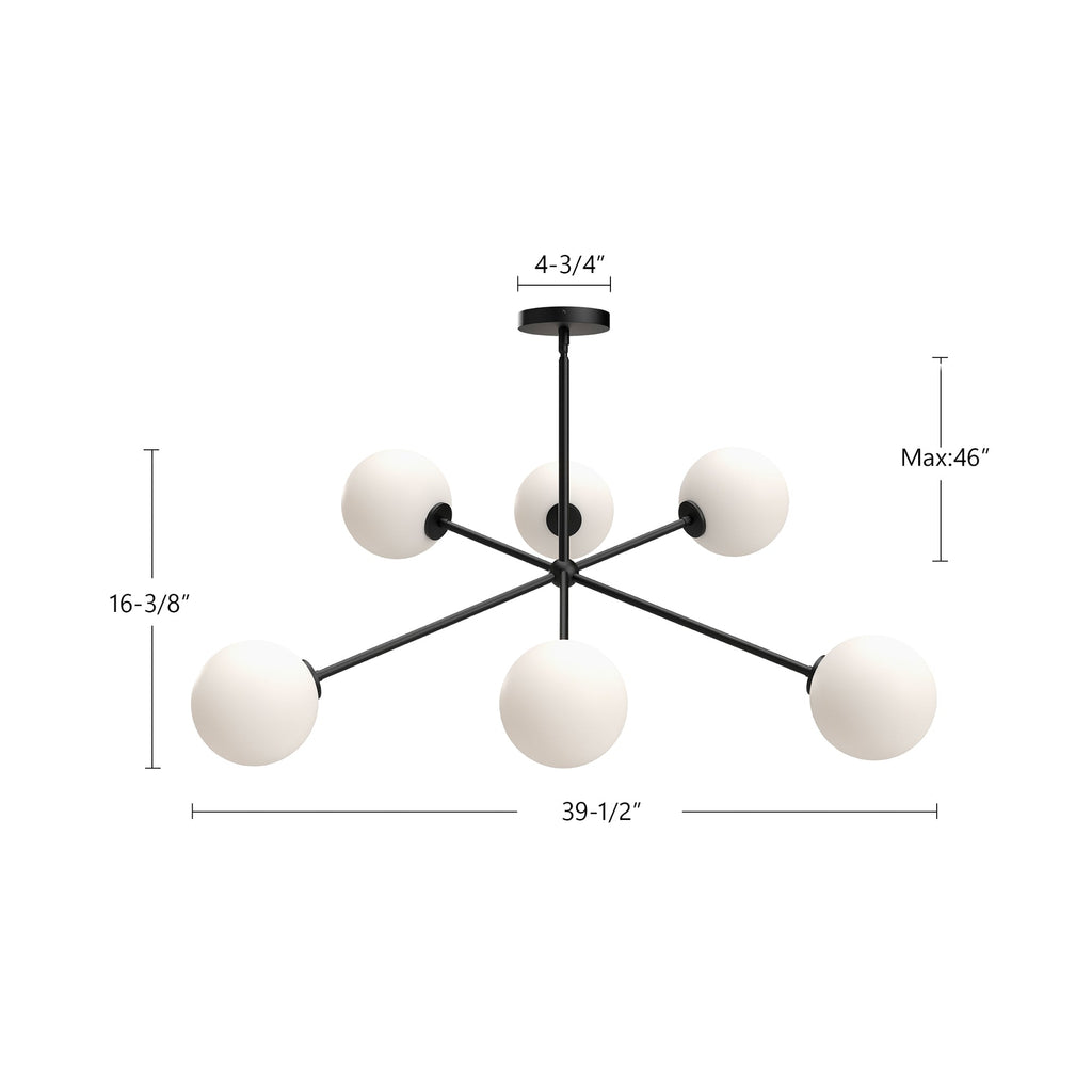 Cassia 40-in Chandelier