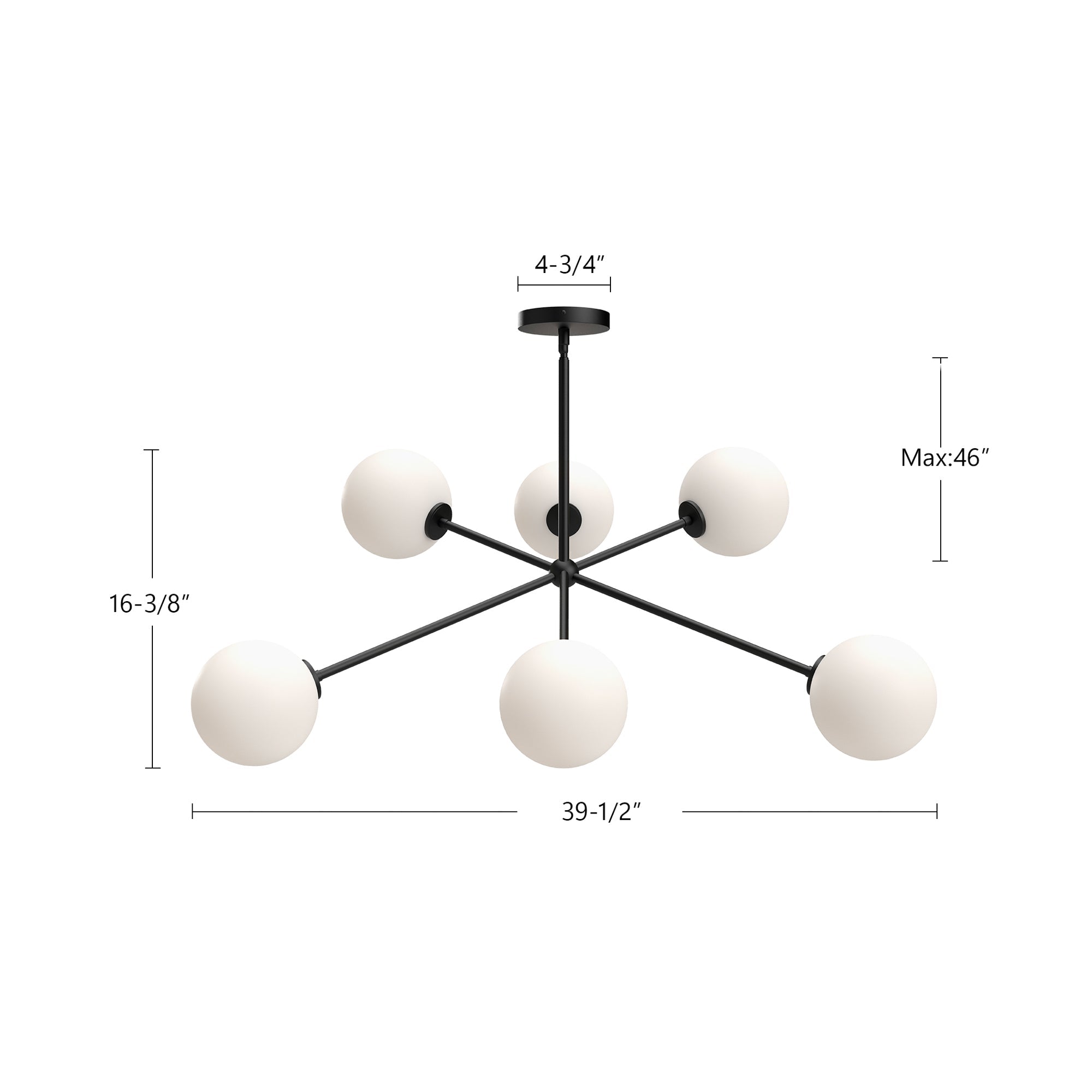 Cassia 40-in Chandelier