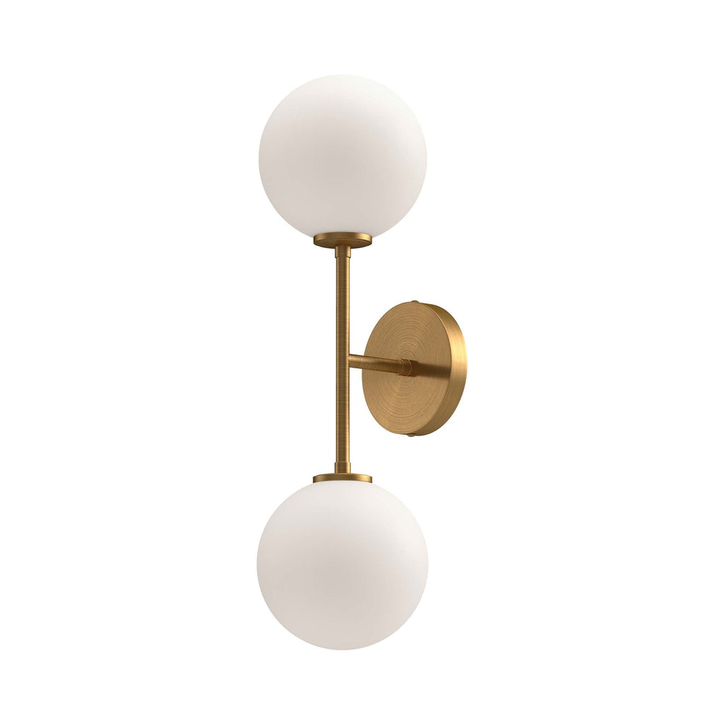 Cassia 20-in Wall/Vanity Light — Aged Gold/Opal Matte Glass