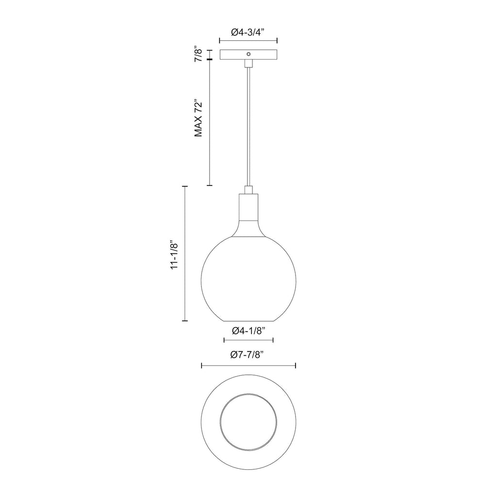 Castilla 8-in Pendant