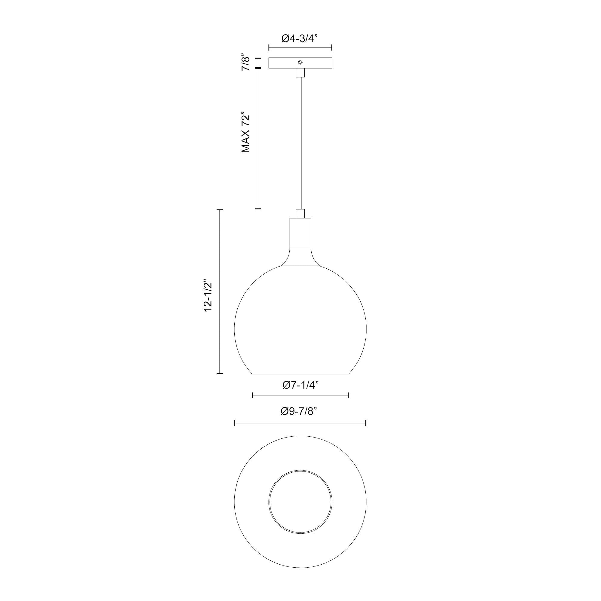 Castilla 10-in Pendant