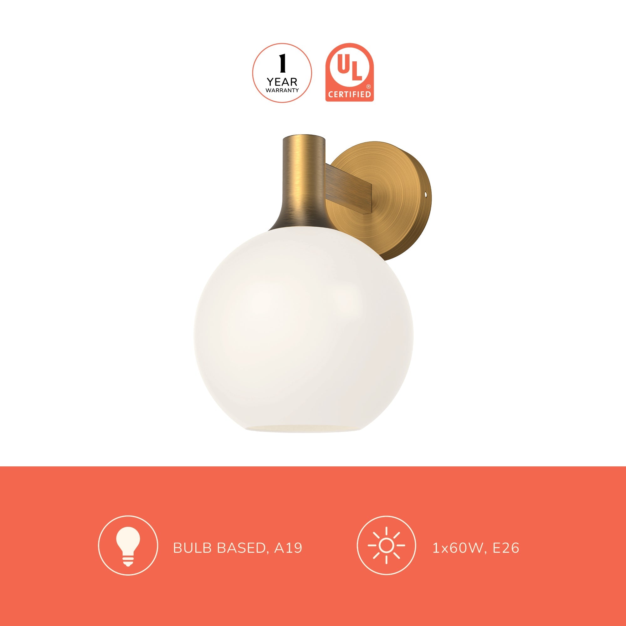Castilla 8-in Wall/Vanity Light