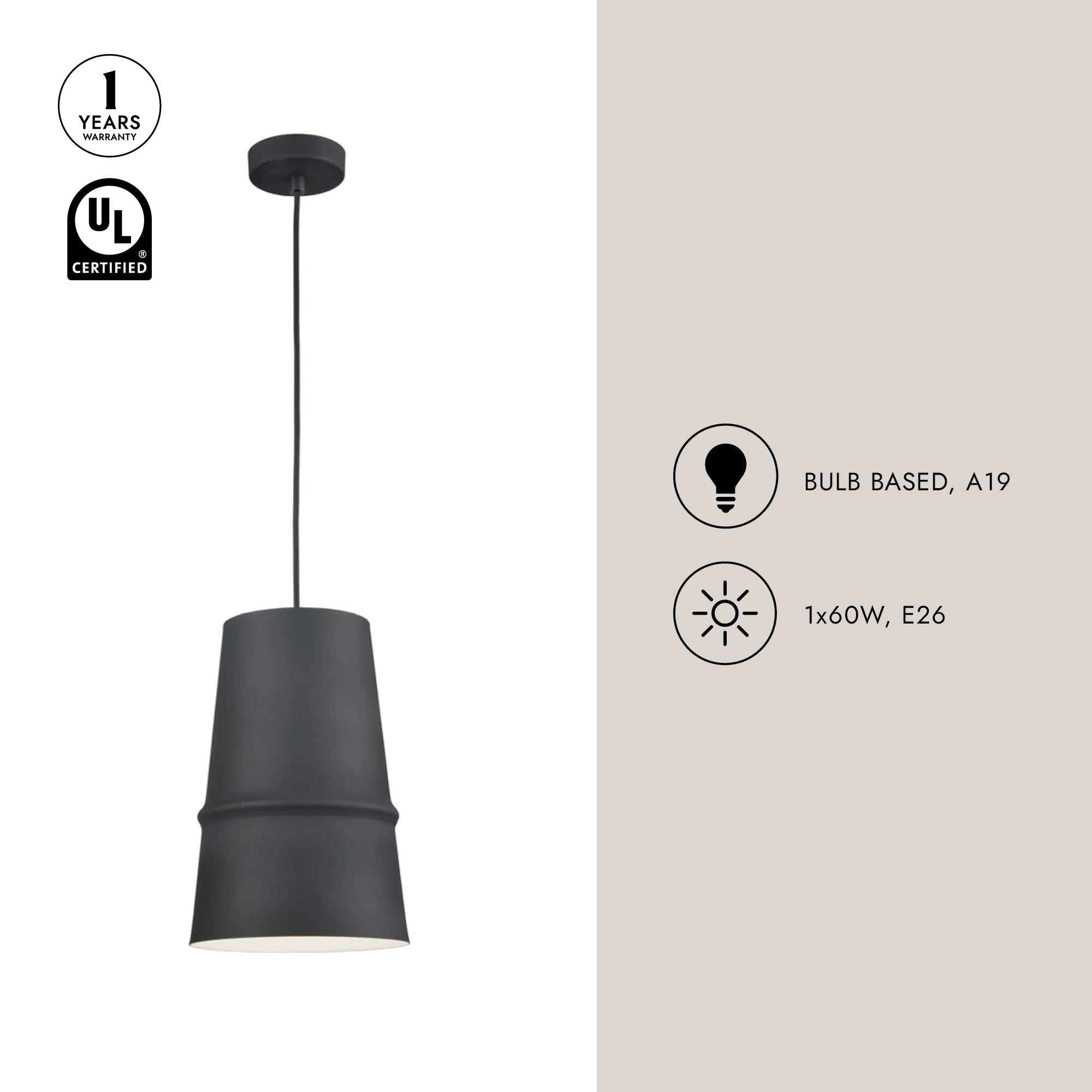Castor 8-in Pendant