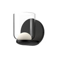 Cedar 4-in Wall Sconce — Black/Clear