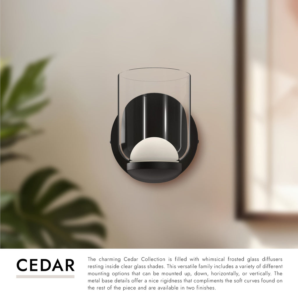 Cedar 4-in Wall Sconce