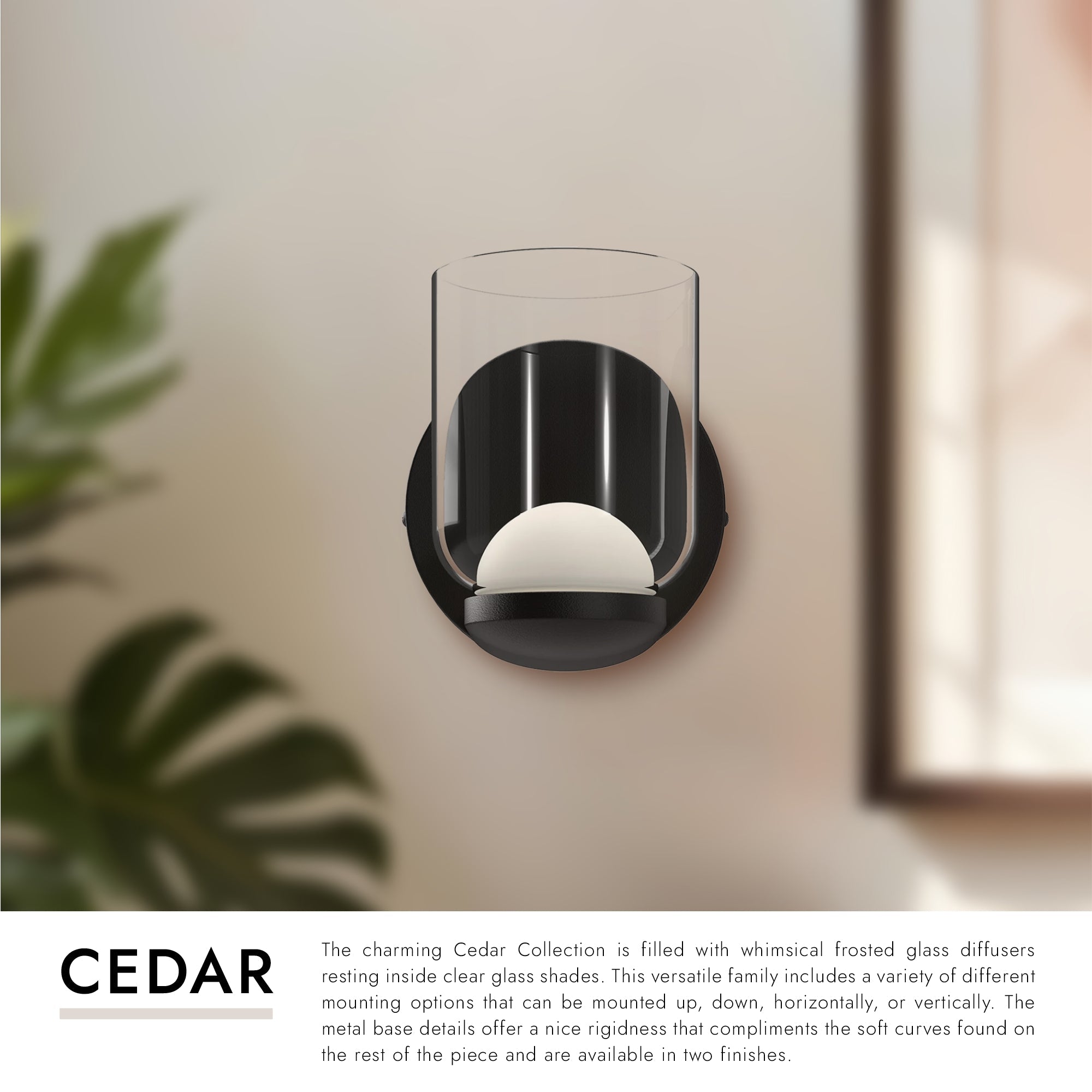 Cedar 4-in Wall Sconce