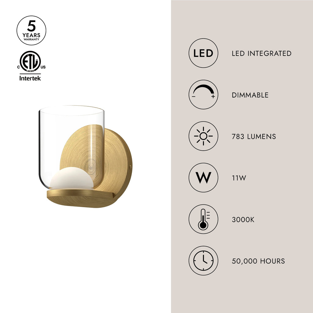 Cedar 4-in Wall Sconce