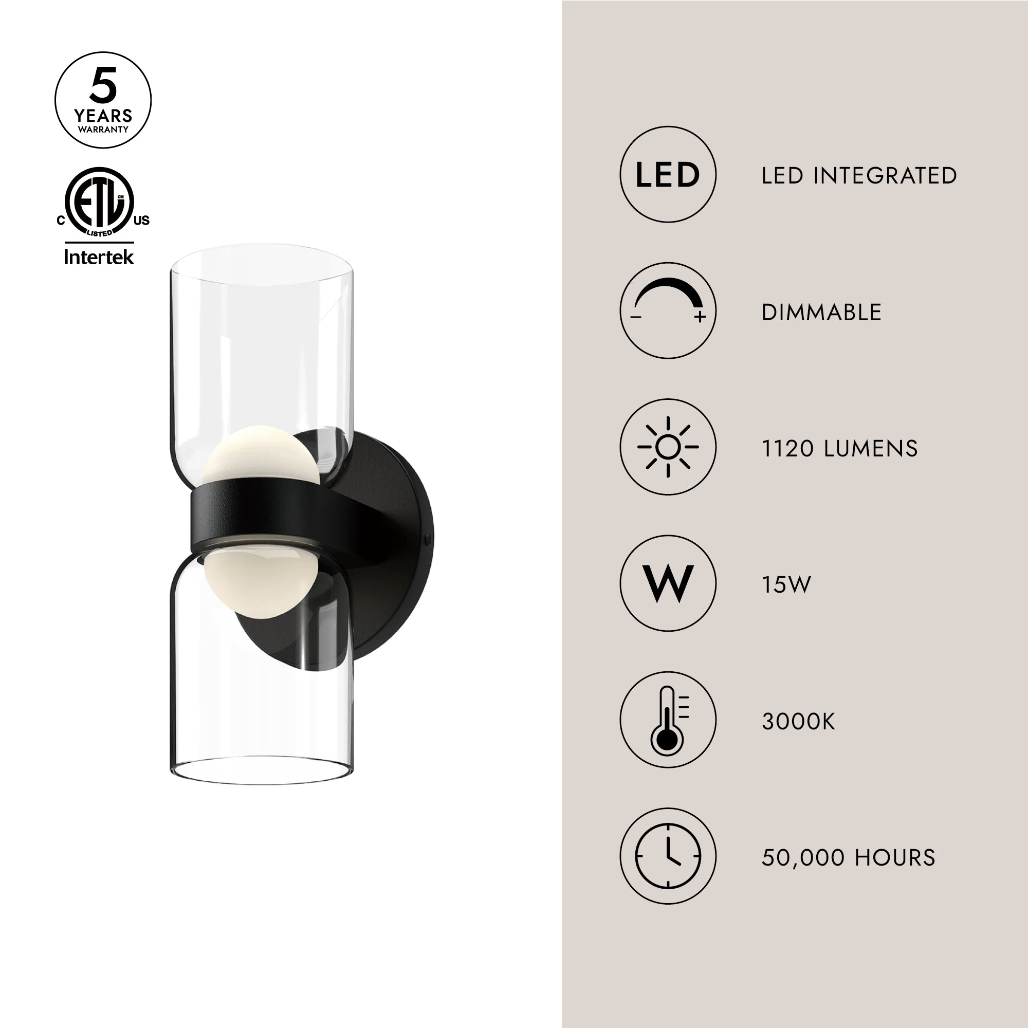 Cedar 11-in Wall Sconce