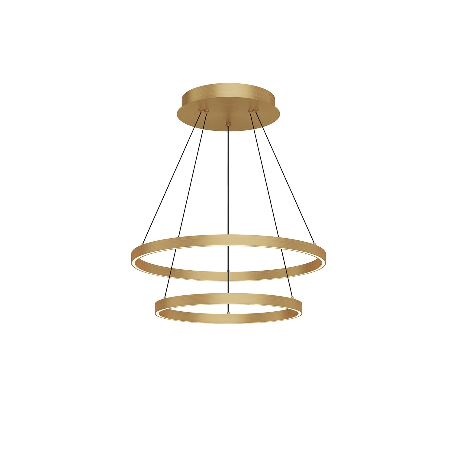 Cerchio 24-in 2 Layer Chandelier
