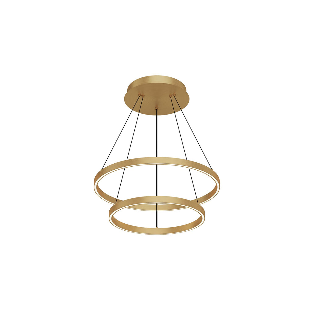 Cerchio 24-in 2 Layer Chandelier
