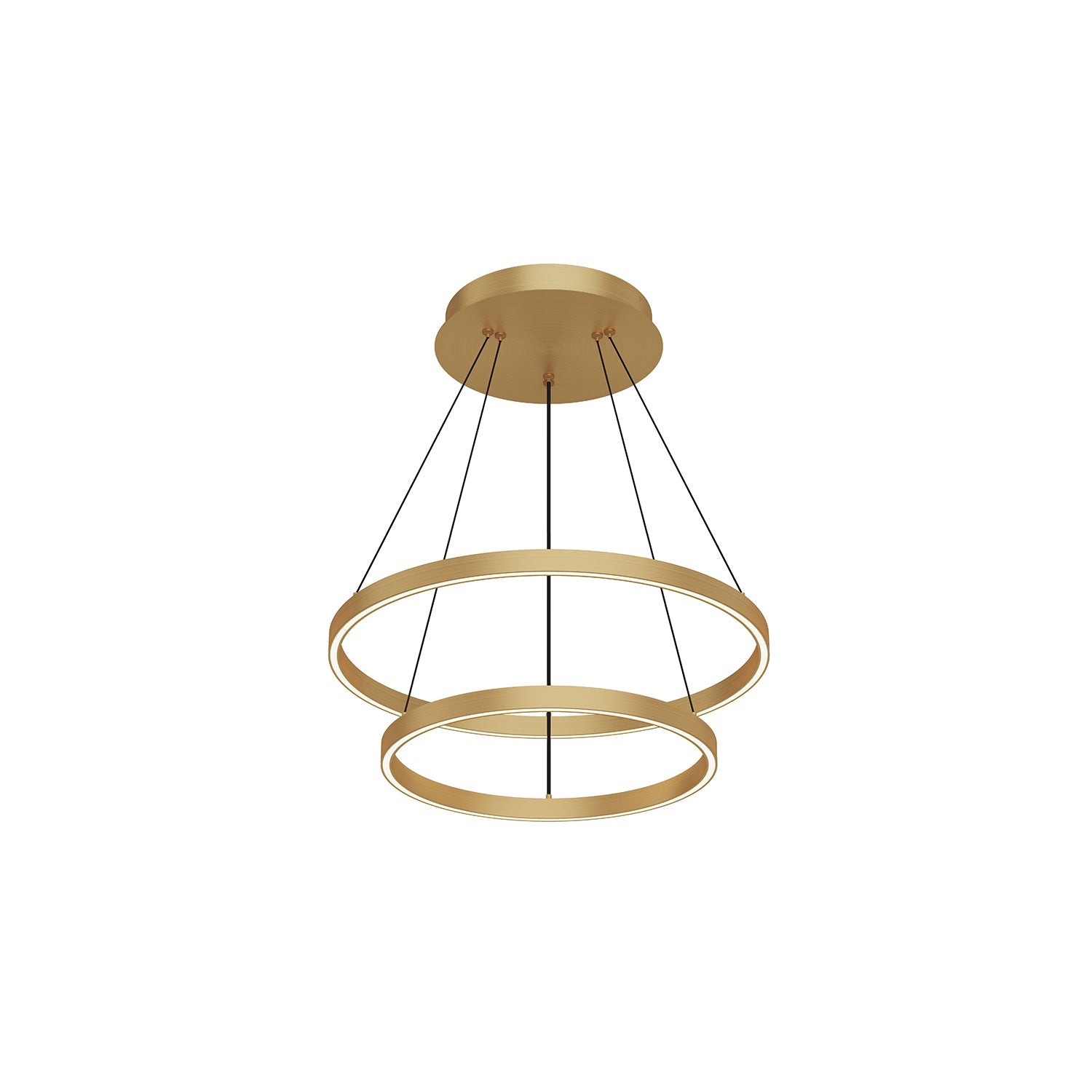 Cerchio 24-in 2 Layer Chandelier
