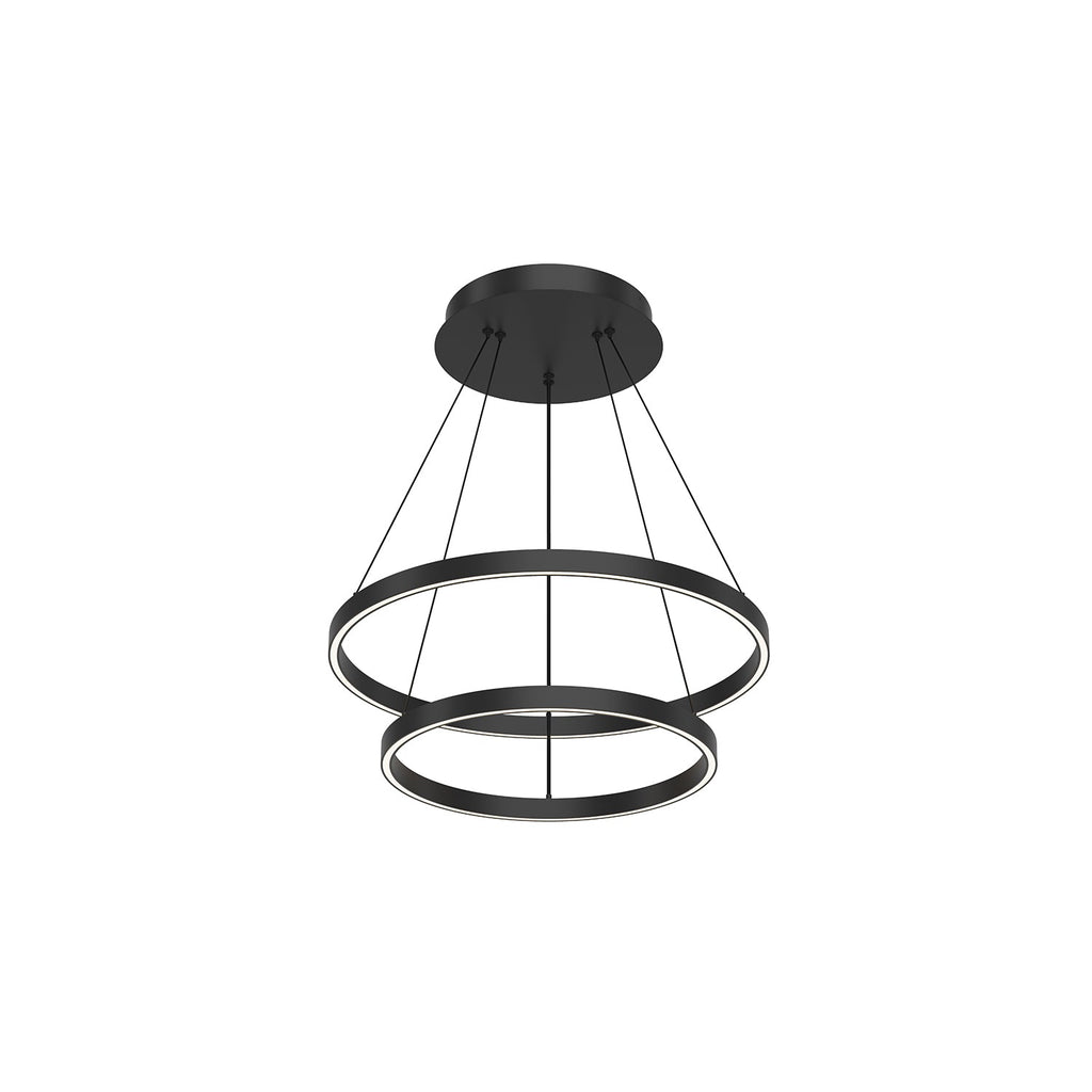 Cerchio 24-in 2 Layer Chandelier