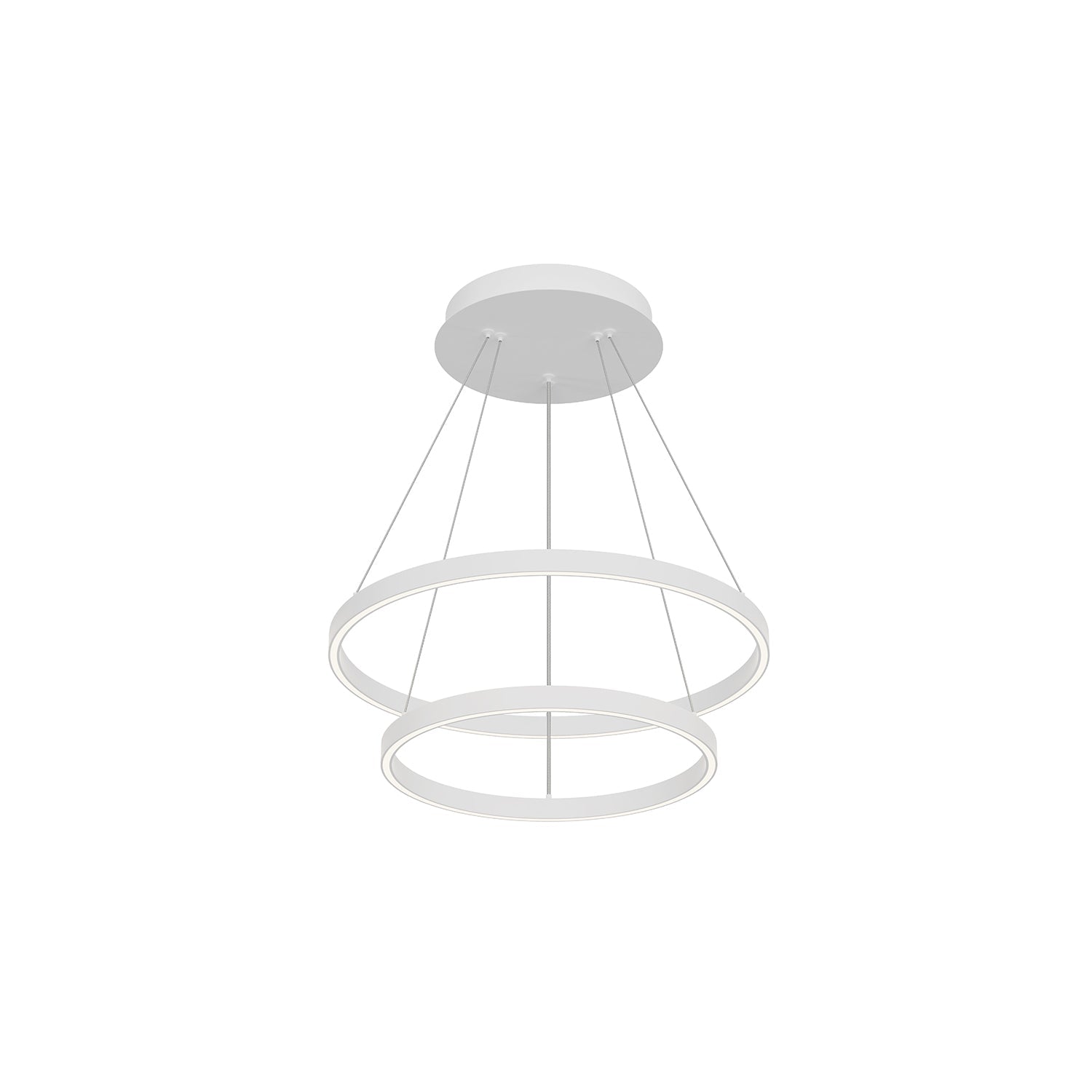 Cerchio 24-in 2 Layer Chandelier