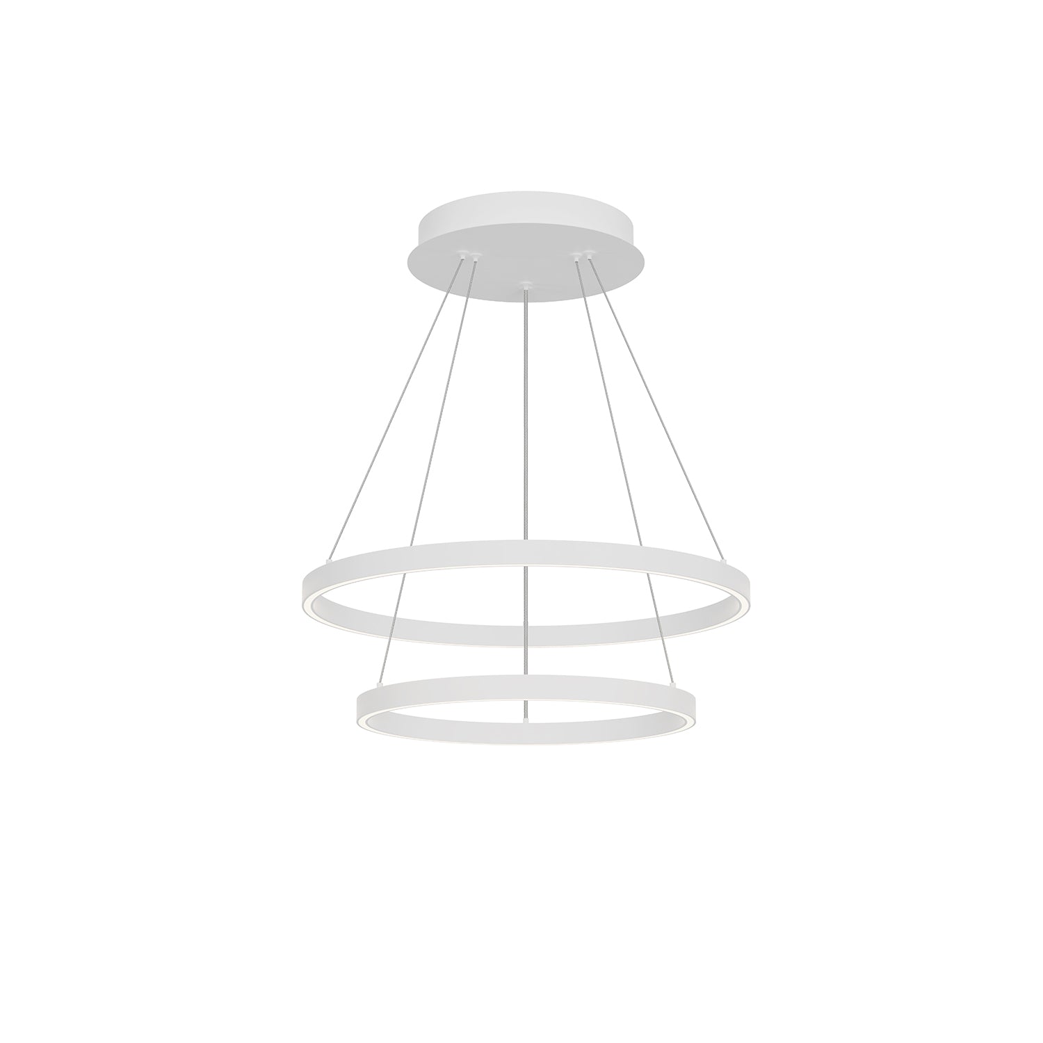 Cerchio 24-in 2 Layer Chandelier