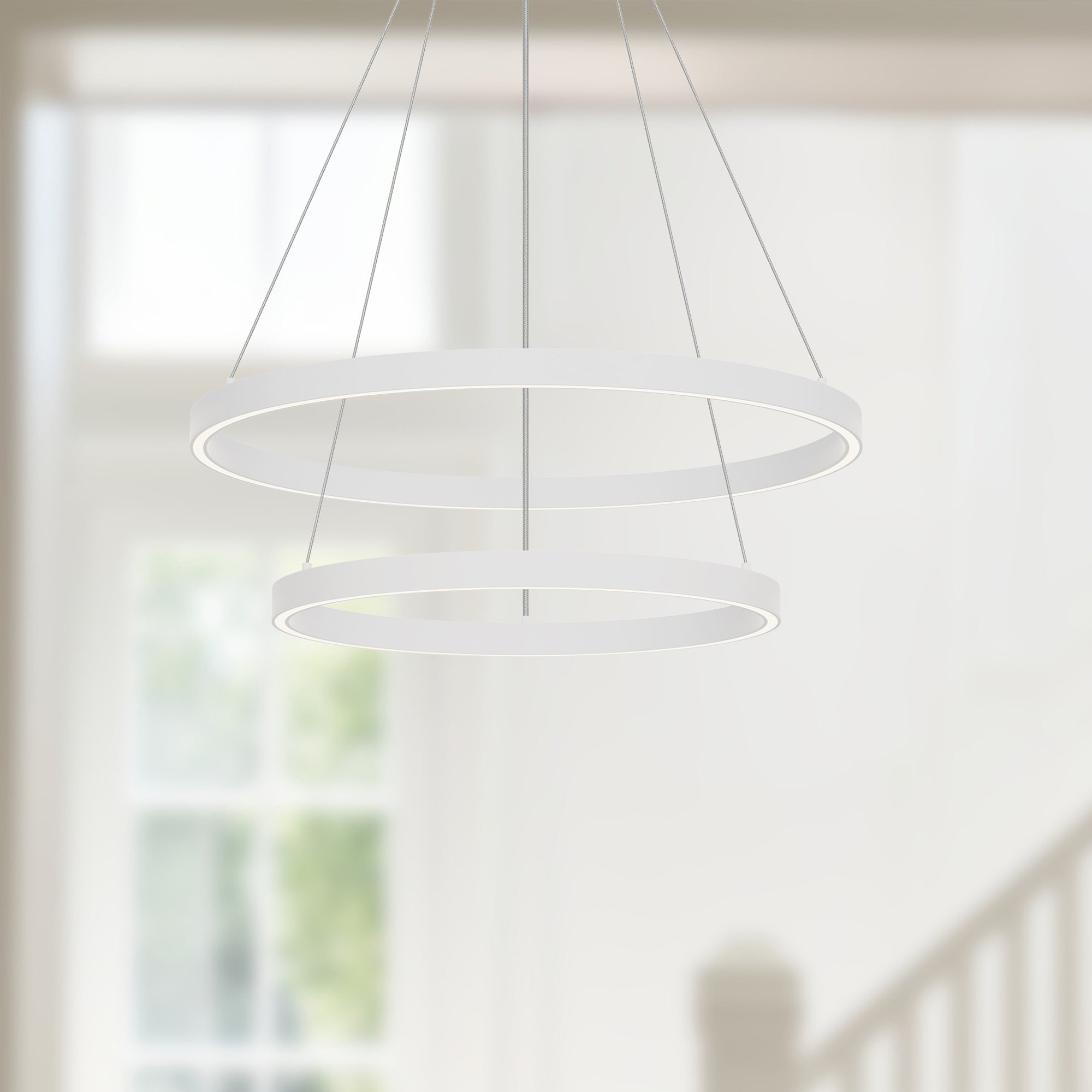Cerchio 24-in 2 Layer Chandelier