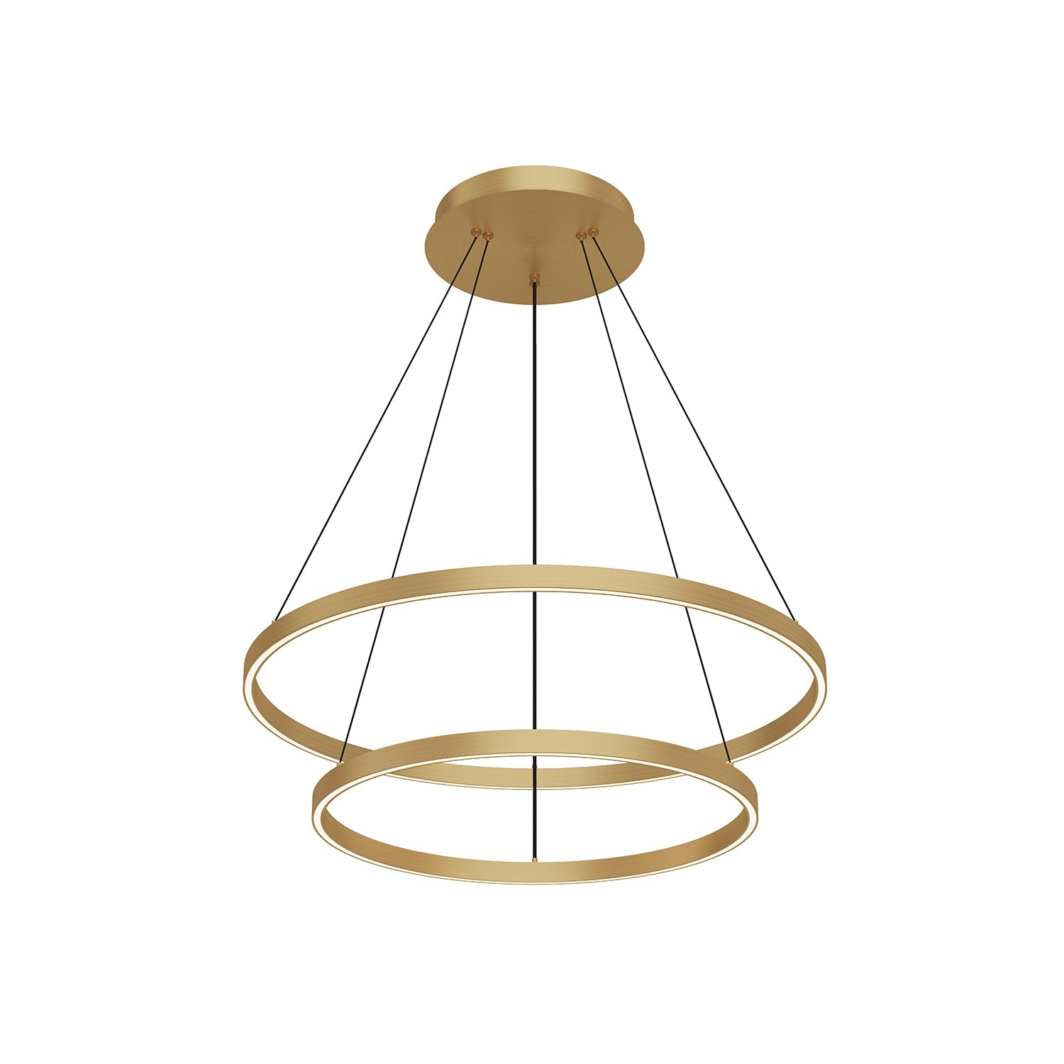 Cerchio 32-in 2 Layer Chandelier