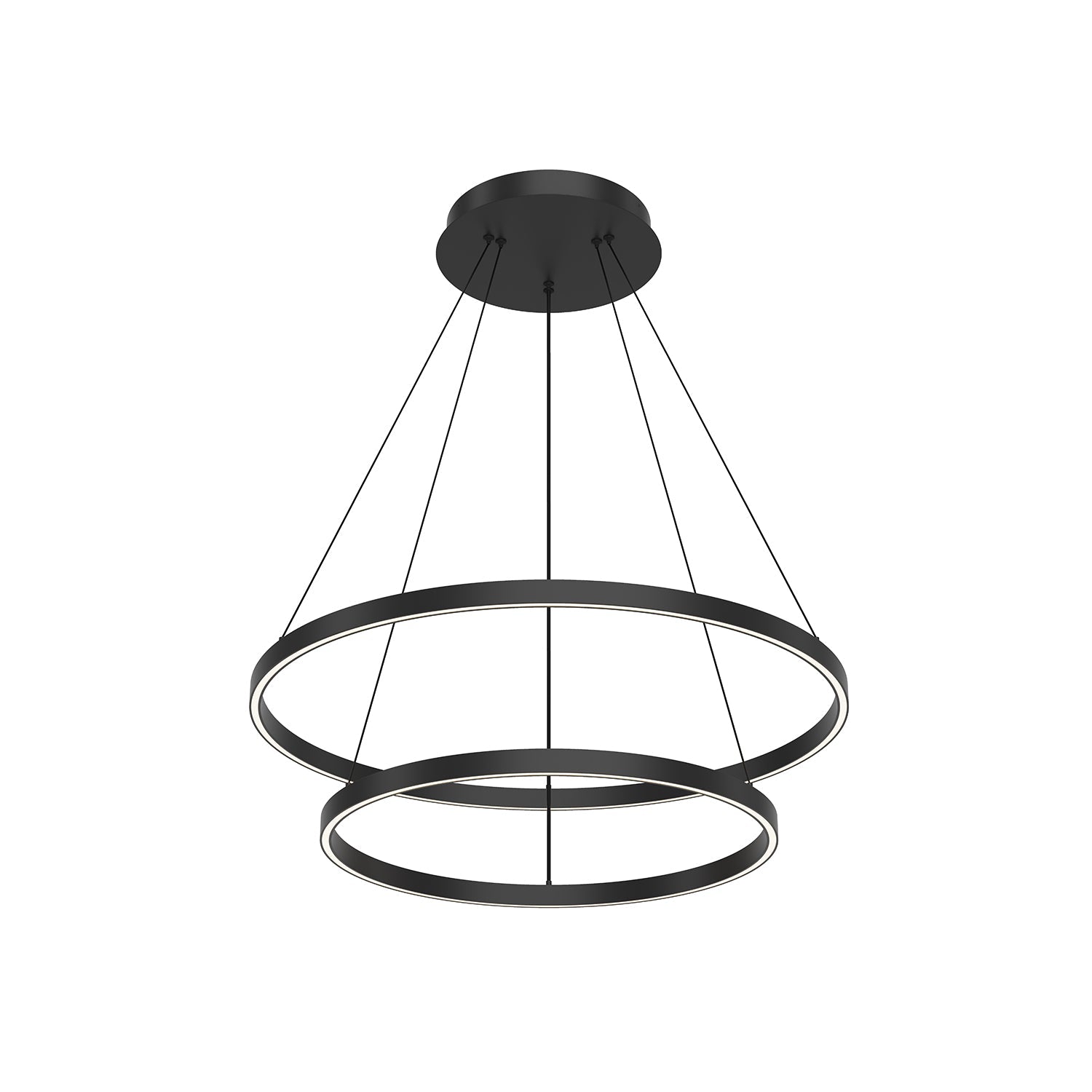 Cerchio 32-in 2 Layer Chandelier