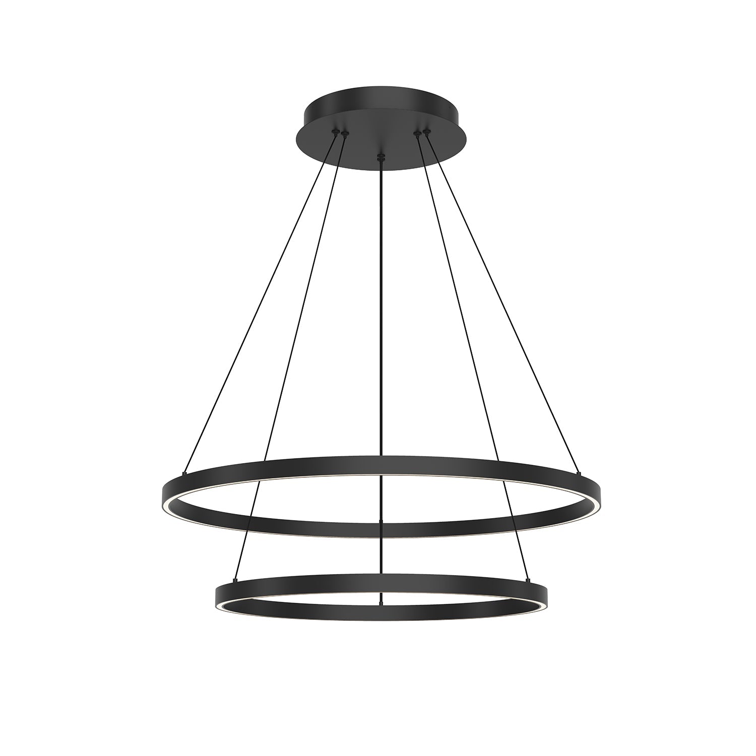 Cerchio 32-in 2 Layer Chandelier