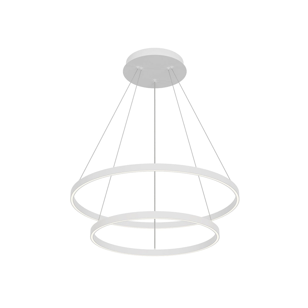 Cerchio 32-in 2 Layer Chandelier