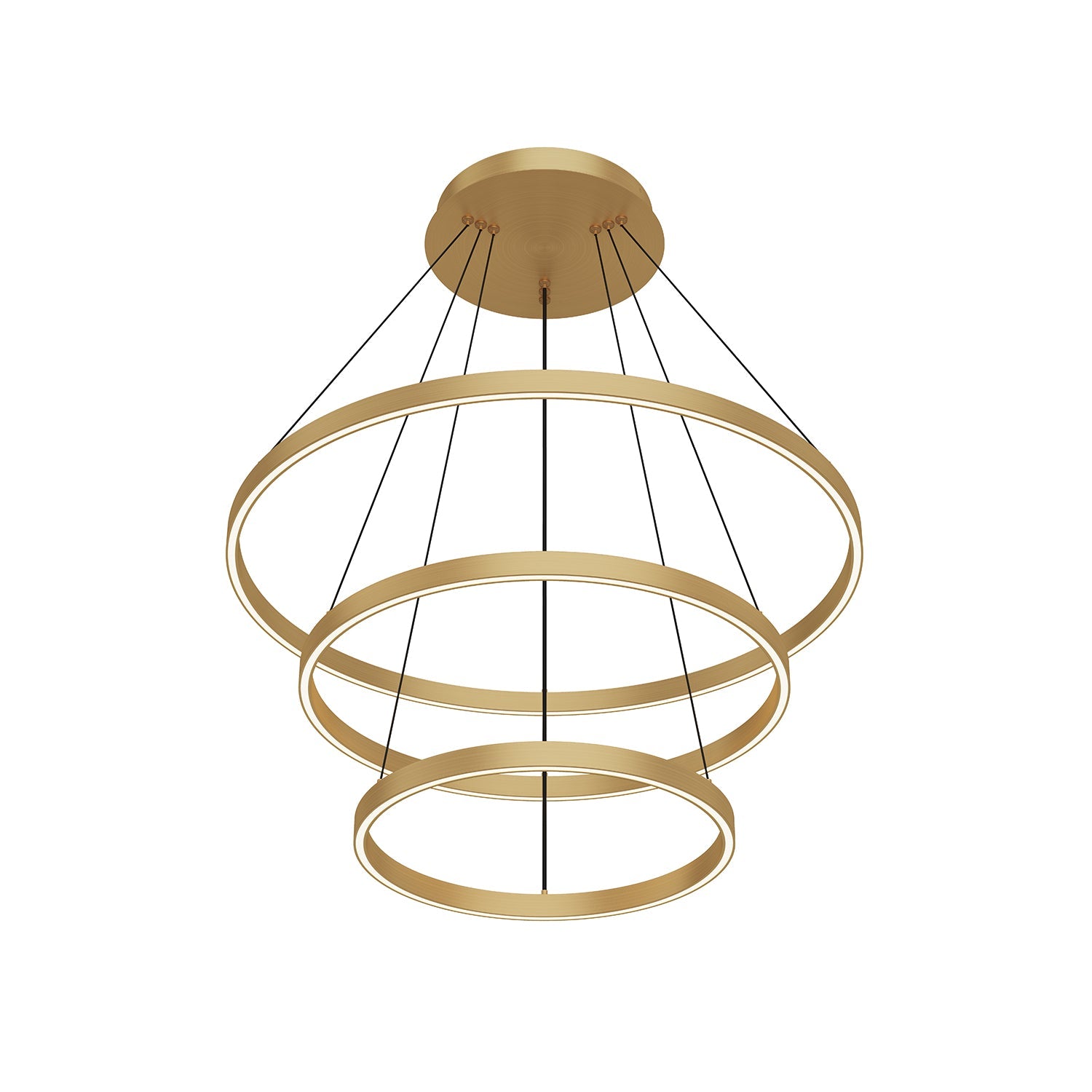 Cerchio 32-in 3 Layer Chandelier