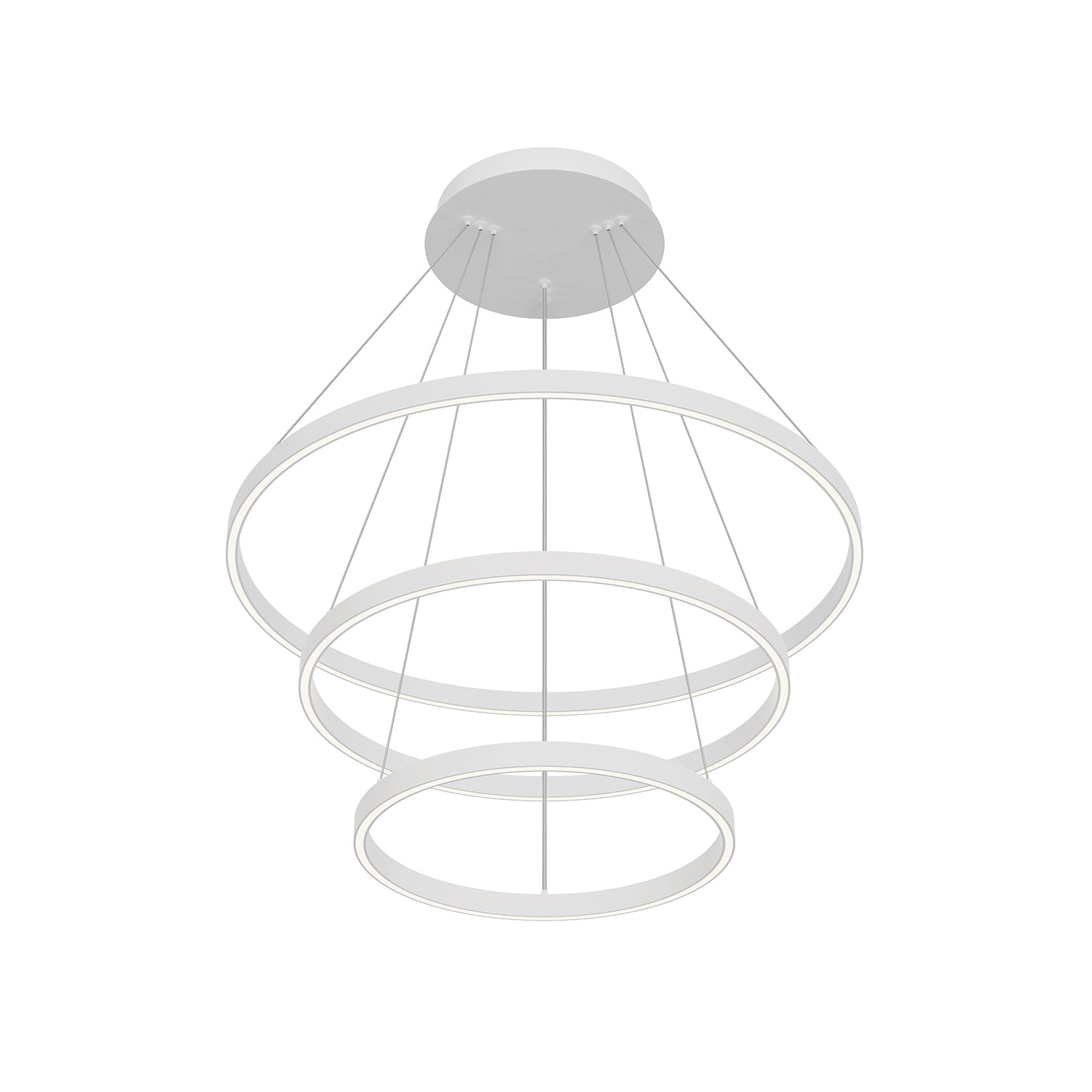 Cerchio 32-in 3 Layer Chandelier