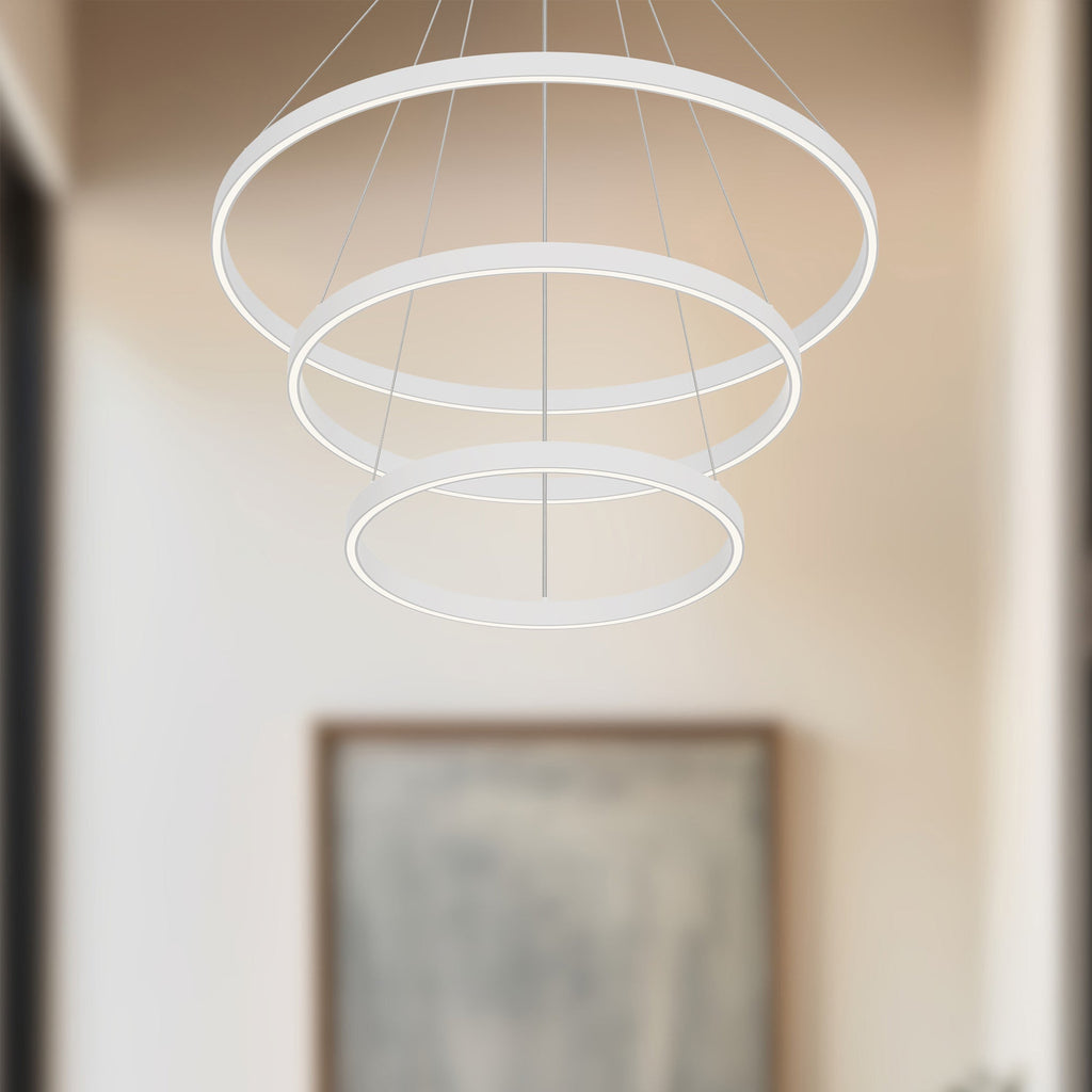 Cerchio 32-in 3 Layer Chandelier