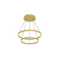 Cerchio 24-in 2 Layer Up/Down Chandelier — Brushed Gold