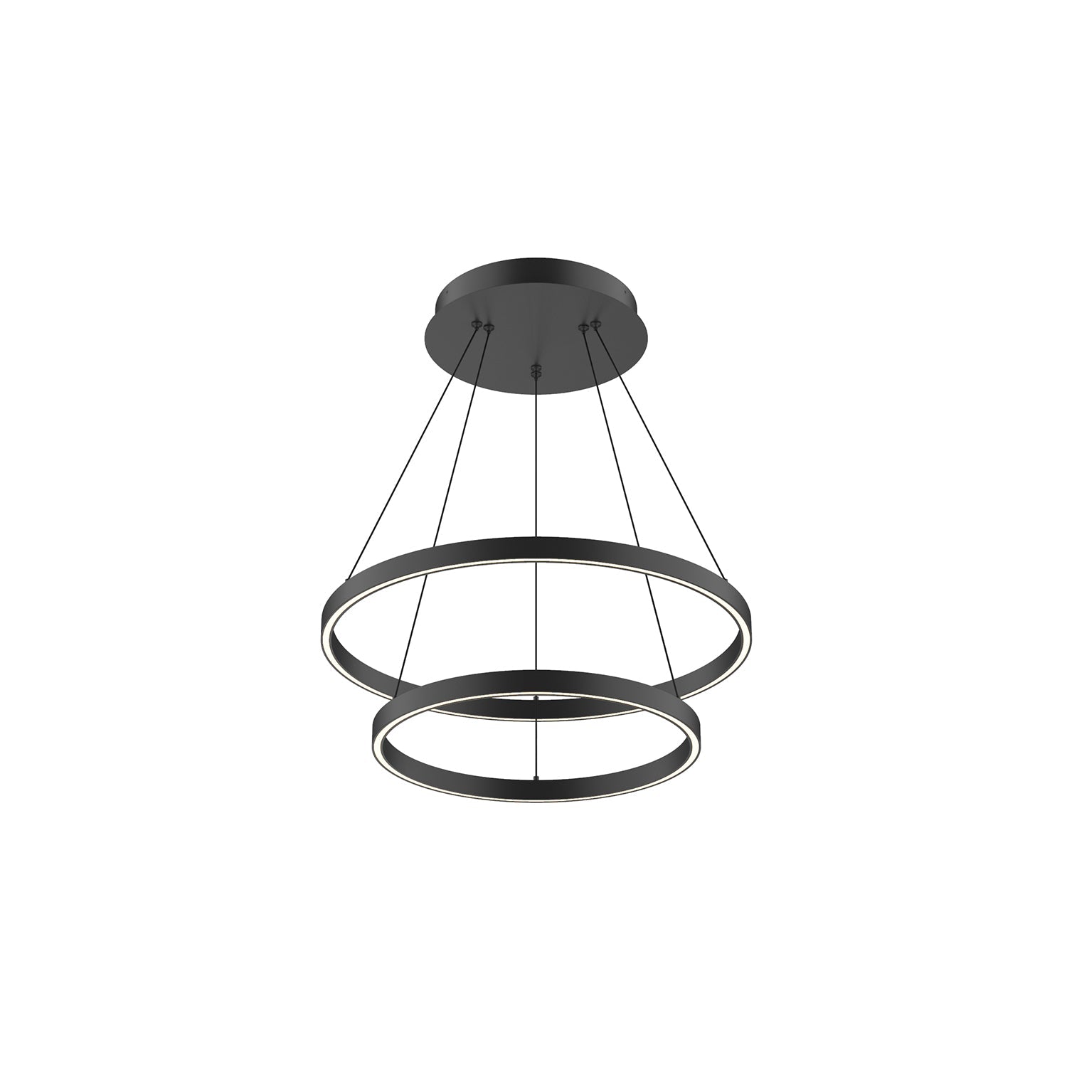 Cerchio 24-in 2 Layer Up/Down Chandelier