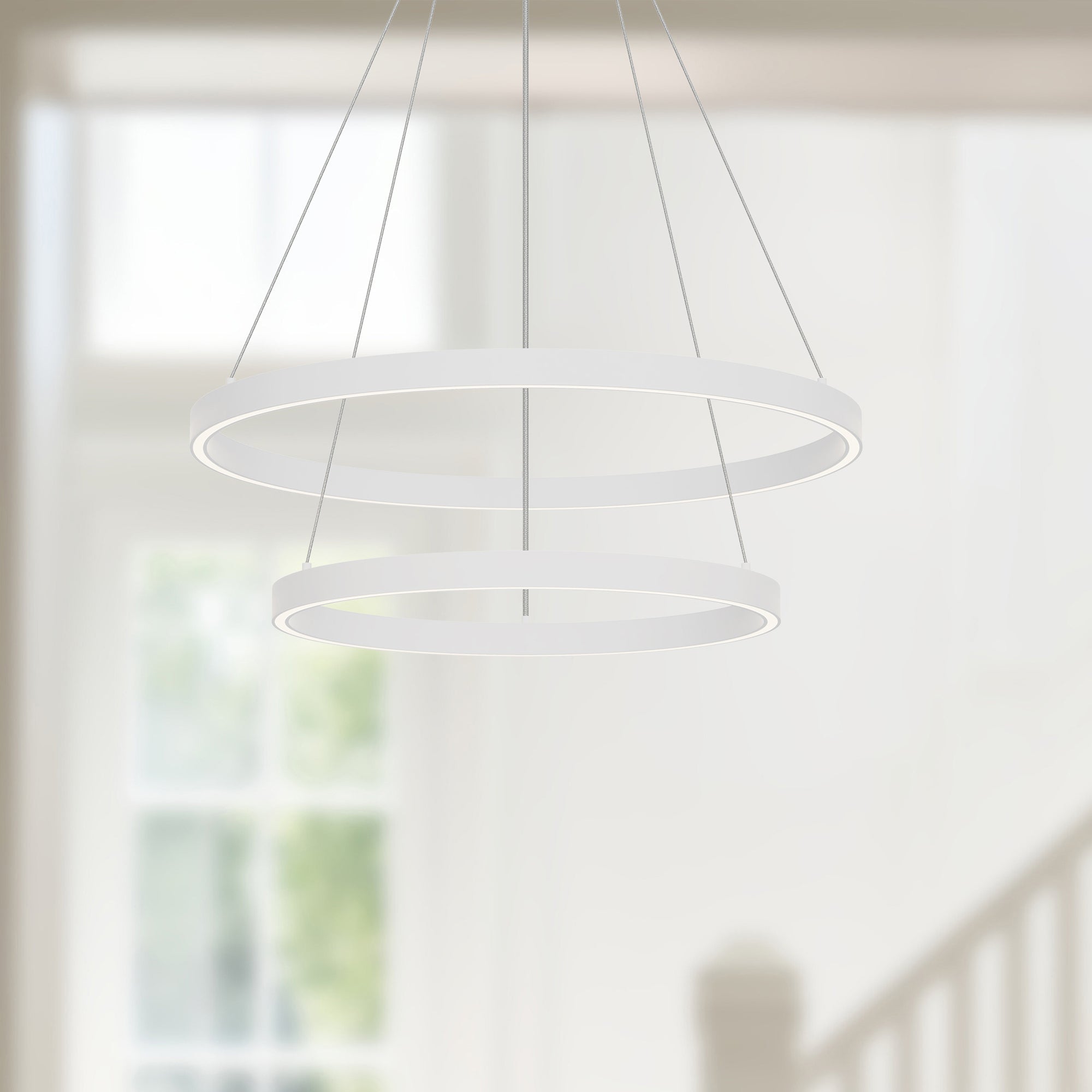 Cerchio 24-in 2 Layer Up/Down Chandelier