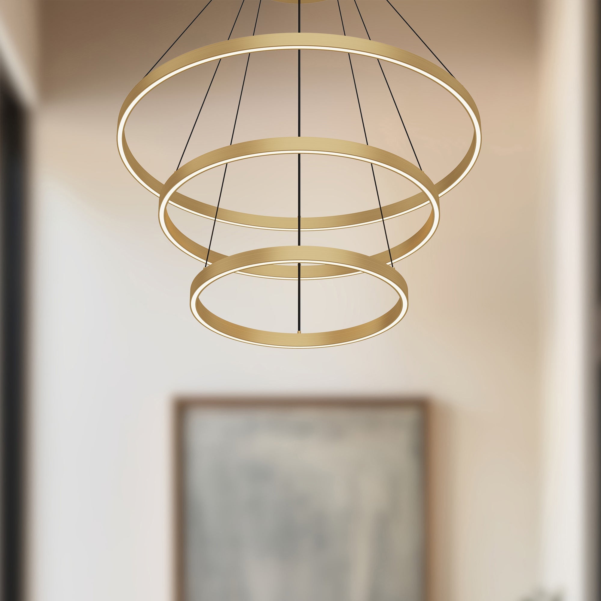 Cerchio 32-in 3 Layer Up/Down Chandelier