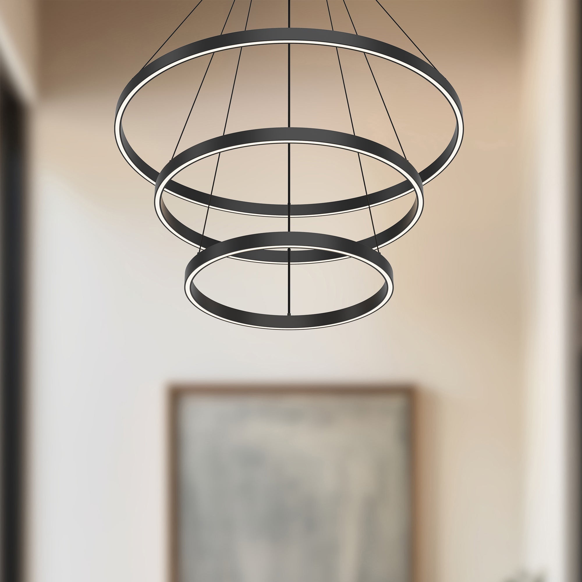 Cerchio 32-in 3 Layer Up/Down Chandelier