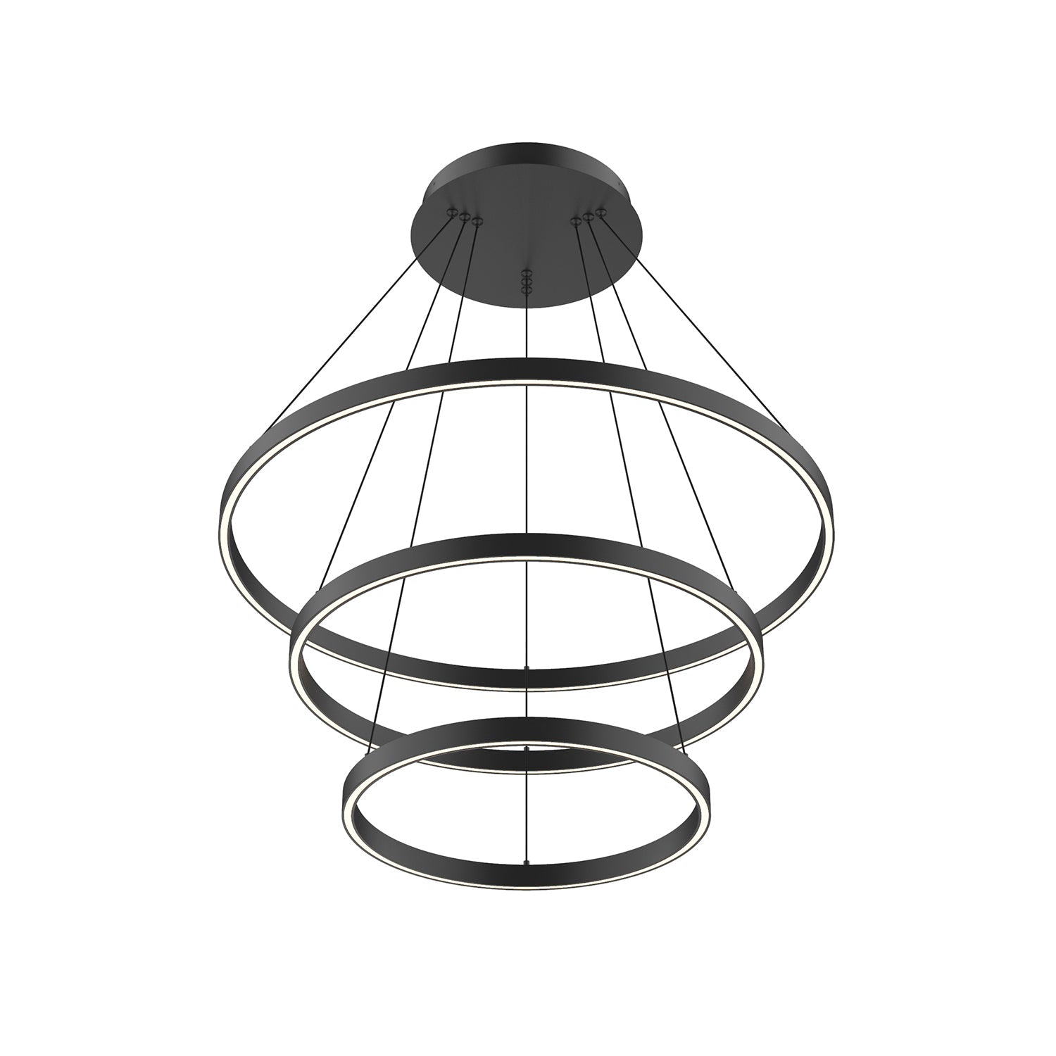 Cerchio 32-in 3 Layer Up/Down Chandelier