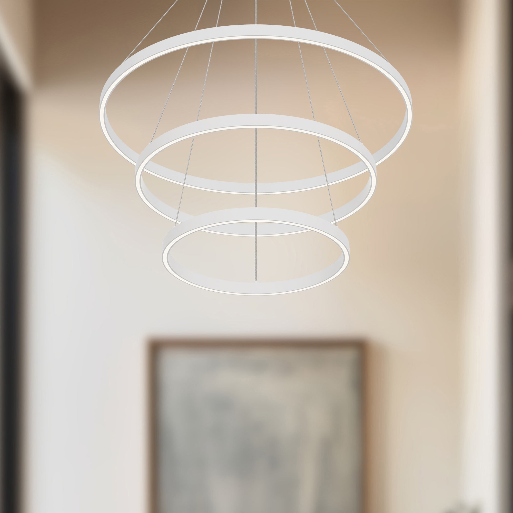 Cerchio 32-in 3 Layer Up/Down Chandelier