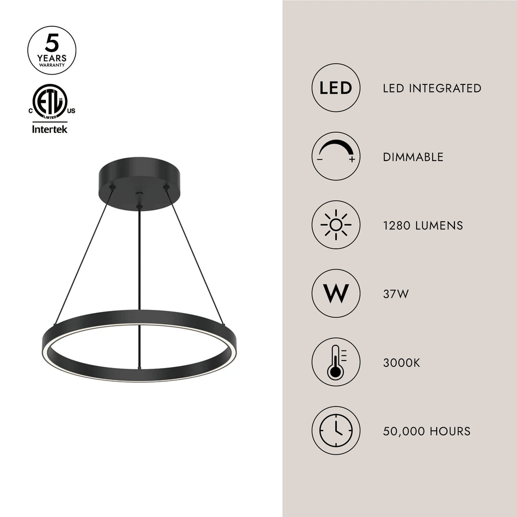 Cerchio 18-in Pendant