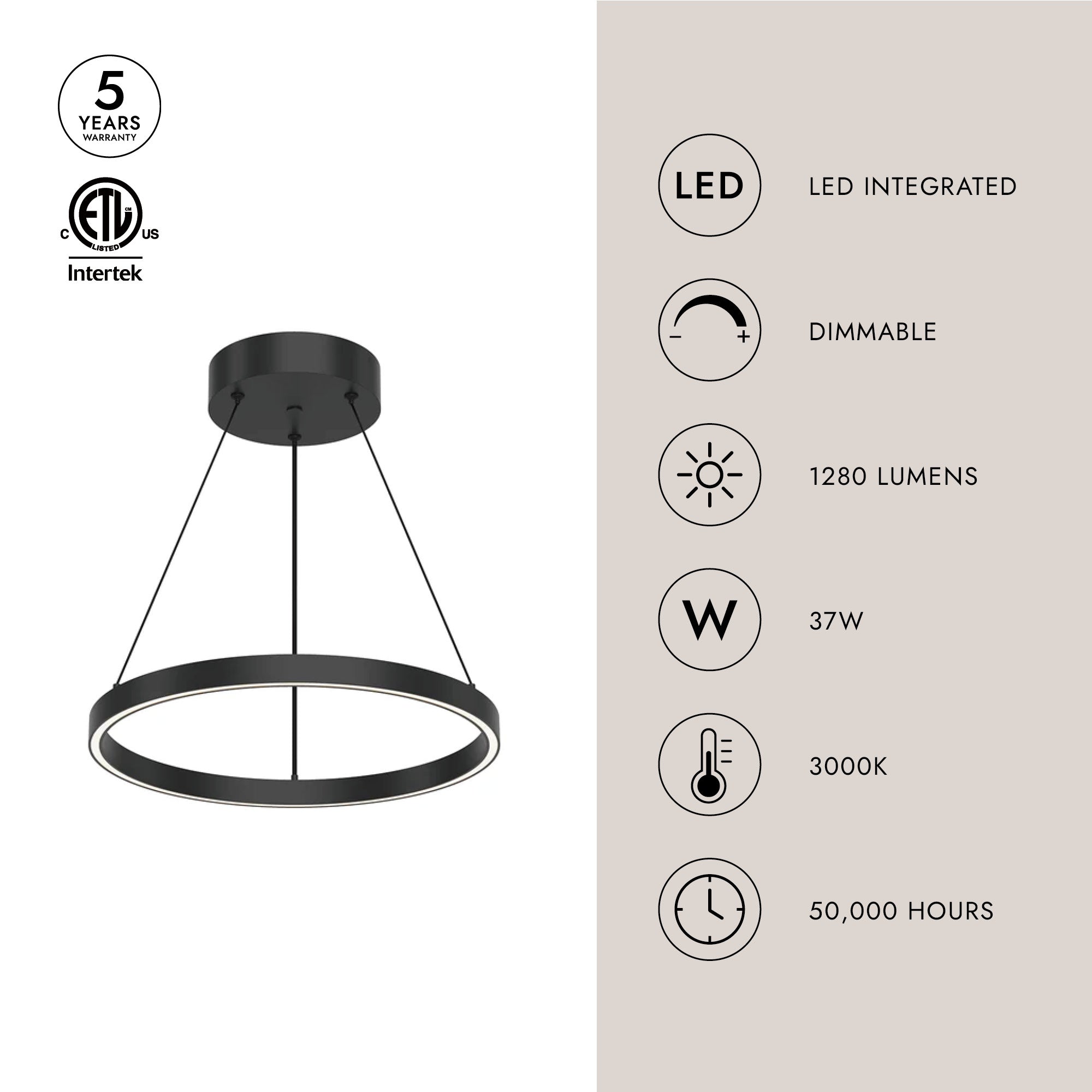 Cerchio 18-in Pendant