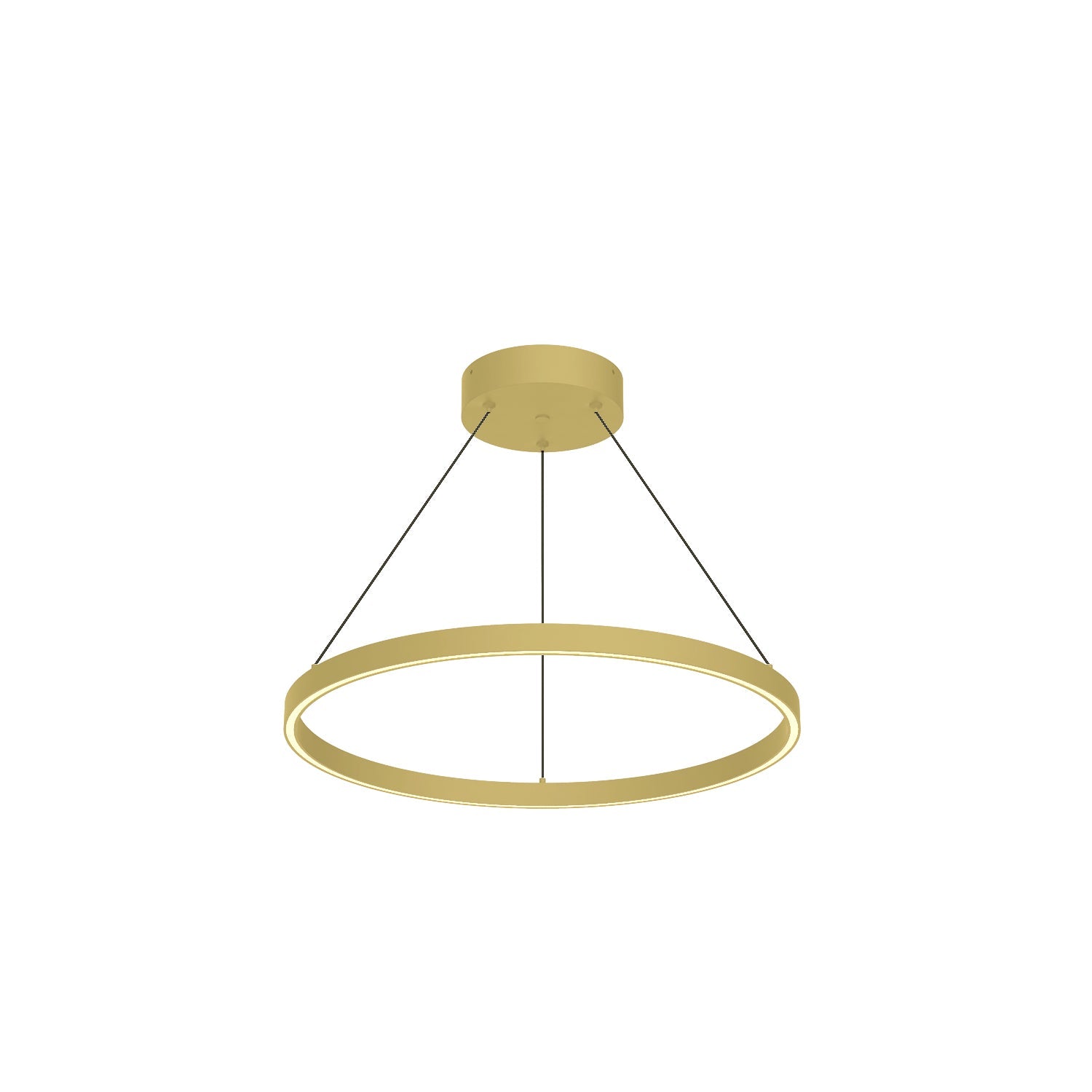 Cerchio 24-in Pendant — Brushed Gold [Universal Voltage and 0-10 Dimming]