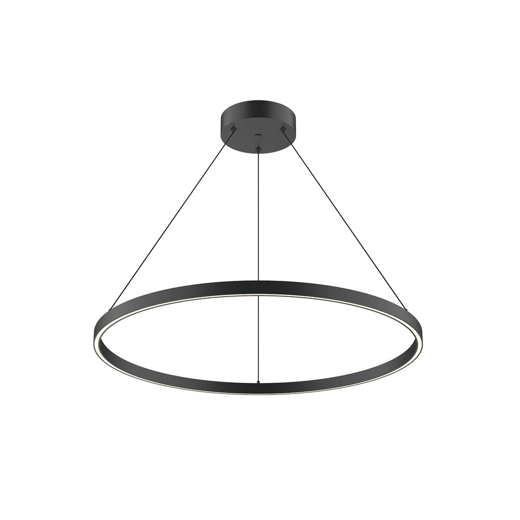 Cerchio 32-in Pendant — Black [Universal Voltage and 0-10 Dimming]