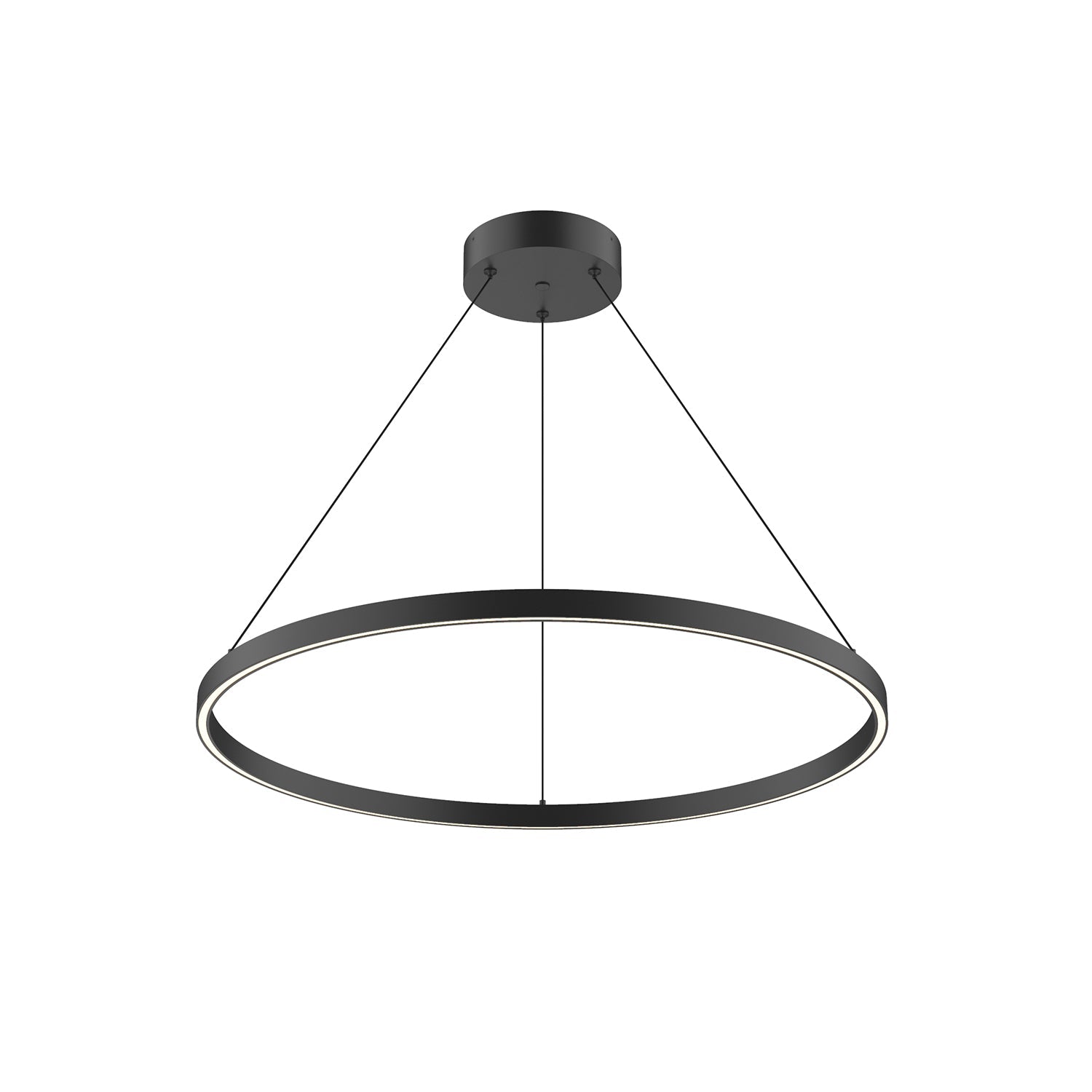 Cerchio 32-in Pendant — Black [Universal Voltage and 0-10 Dimming]