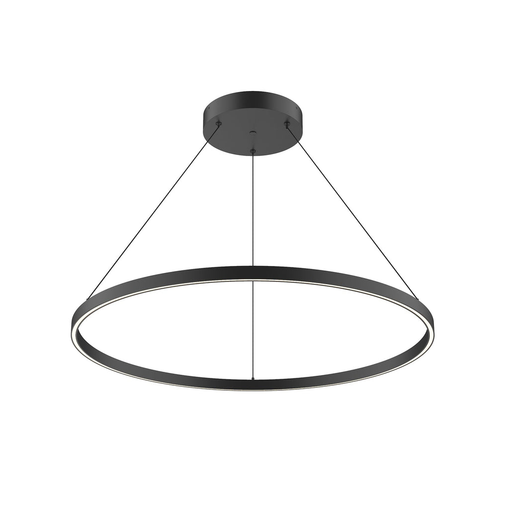 Cerchio 36-in Pendant — Black [Universal Voltage and 0-10 Dimming]