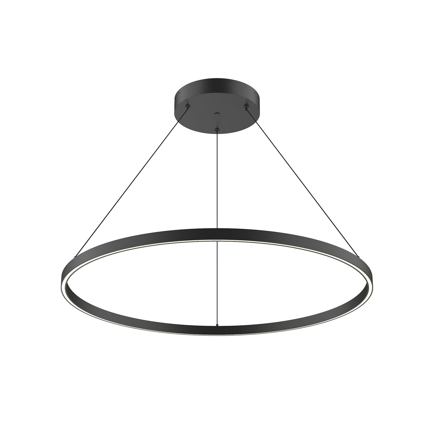Cerchio 36-in Pendant — Black [Universal Voltage and 0-10 Dimming]