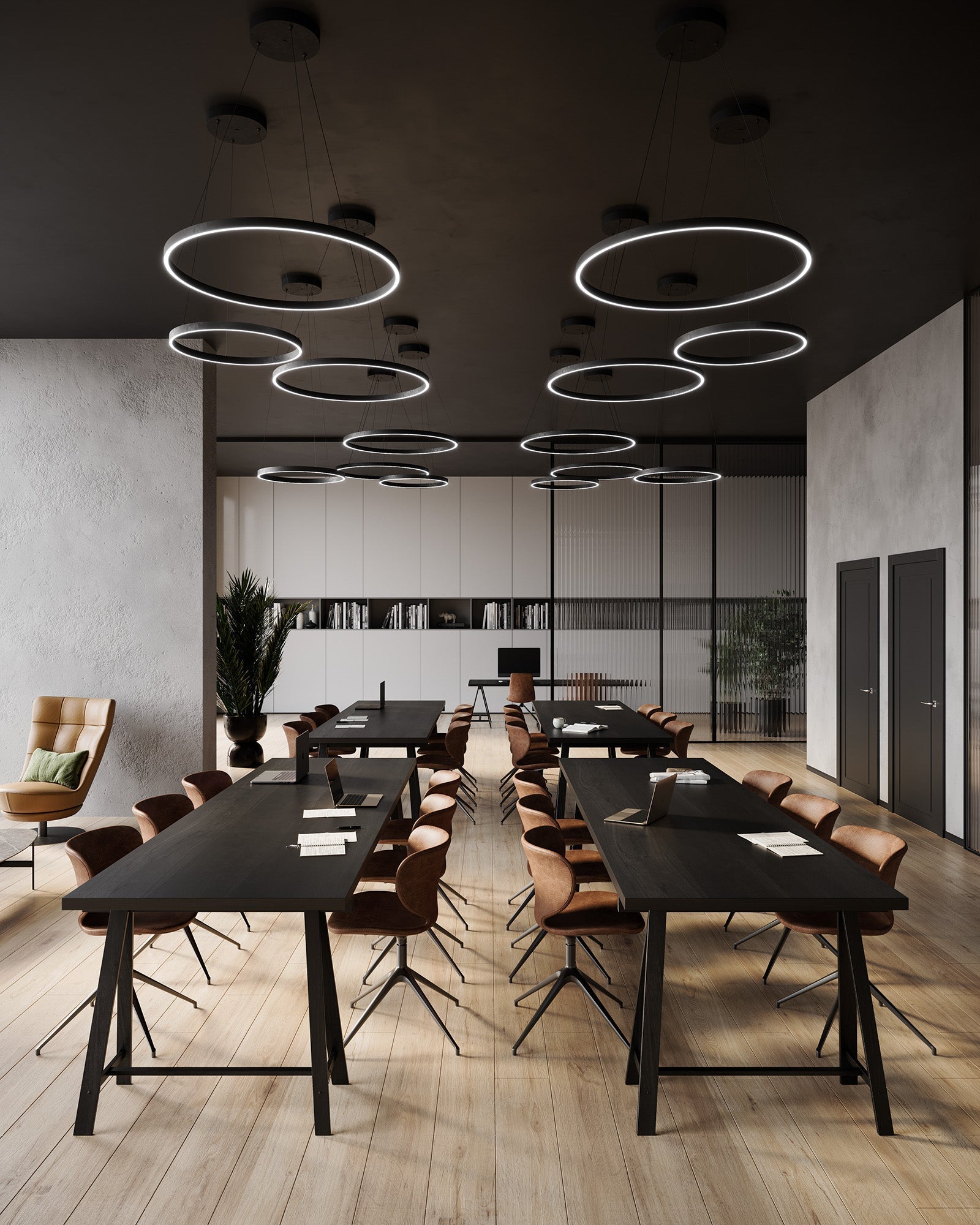 Cerchio 24-in Up/Down Pendant